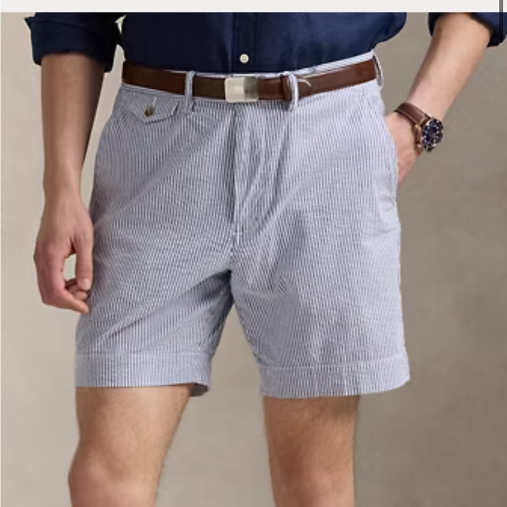 Polo Ralph Lauren seersucker shorts 38 NWOT